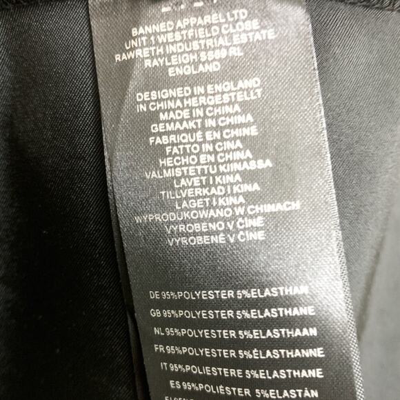 NWT Banned Apparel Wet-Look Fit-n-Flare Bell-Sleeved Mini Dress-3X - Picture 5 of 10